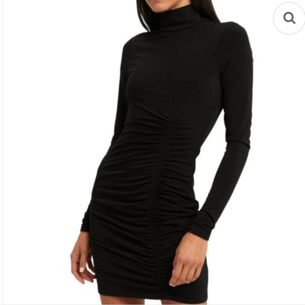 Cinq à Sept Alina Black Long Sleeve Dress